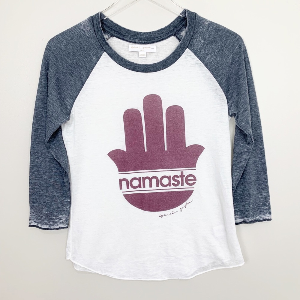 Spiritual Gangster | Namaste Graphic Raglan Tee
